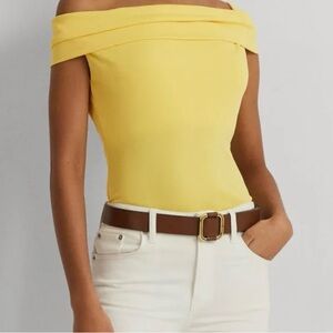 Ralph Lauren Yellow Top - Size M